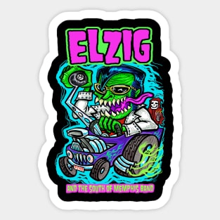 ELZIG - Hot Rails A Sticker